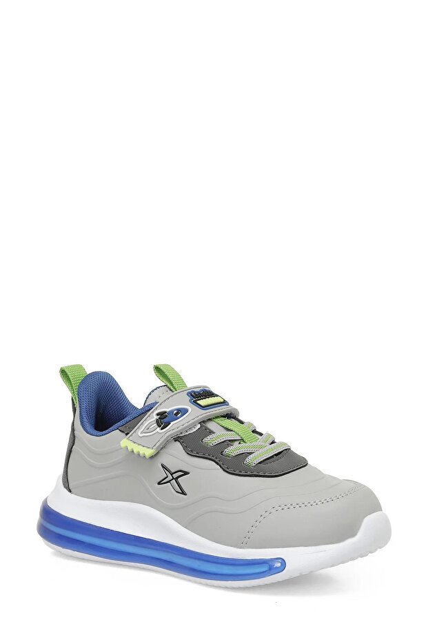 101741877 Stach Pu P A.Grey-Grey-Cobalt Blue Boy's Sports Foot