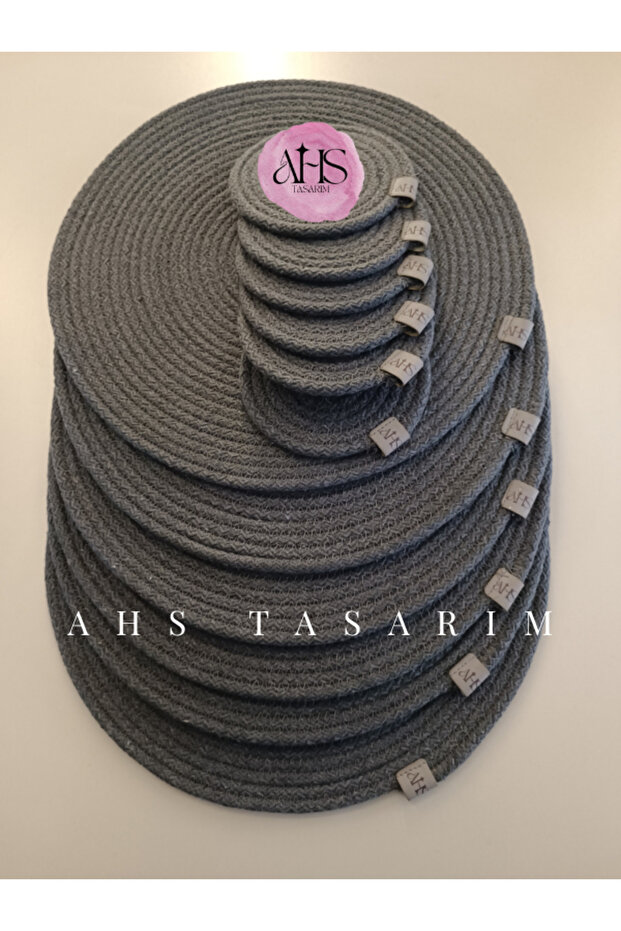 Handmade Wicker Jute Rope Placemat & Decorative Basket Set – Stylish and Natural Design