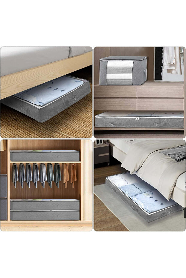 Storage Cover, Multiple Use, Foldable, With Bidirectional Zipper And Transparent Top Window, Side Ha - 8