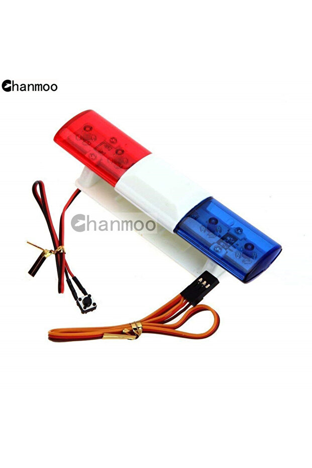 1pcs B 1/8 1/10 Police Flash LED Light Alarming Lights Accessories for 1:8 1:10 RC Car Axial HSP Kyo