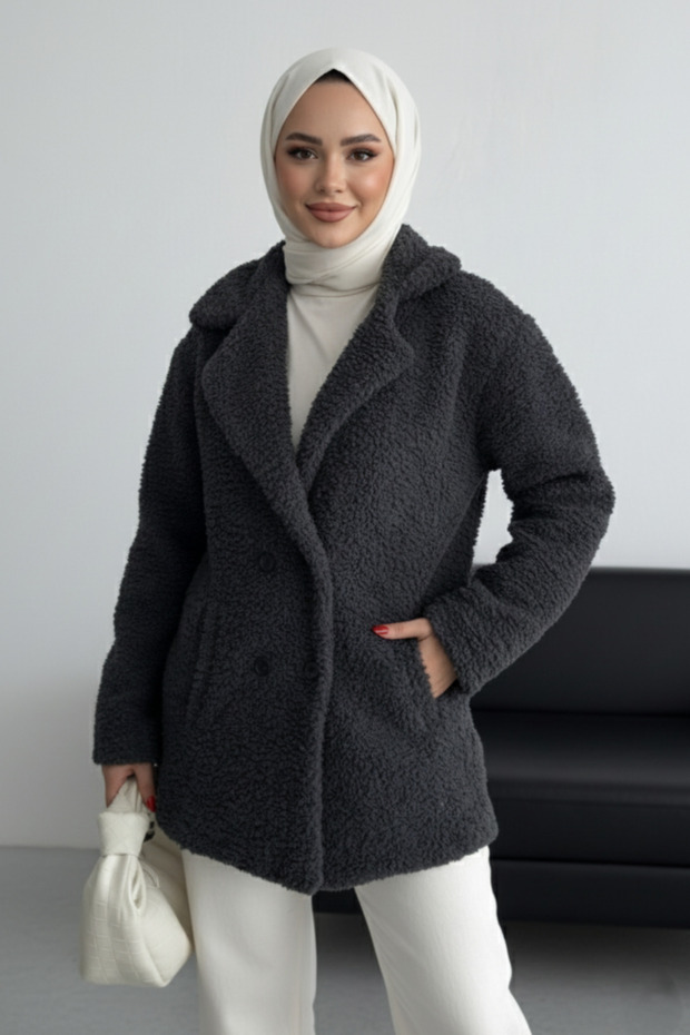 Kışlık Kadın Teddy Mont - 1