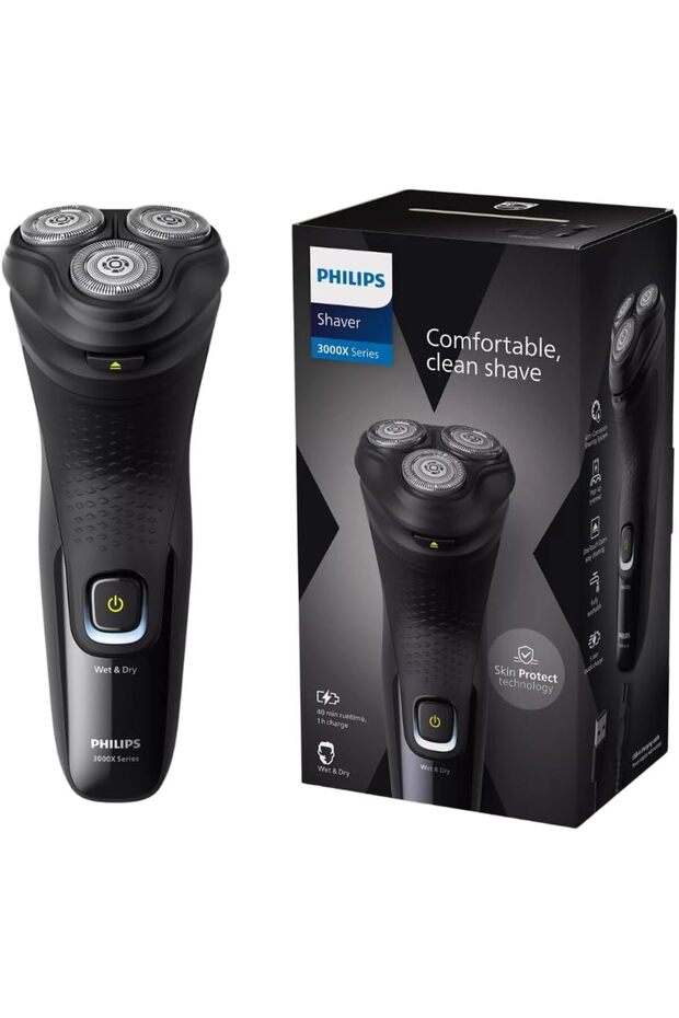 PhilipsShaver 3000X Series Wet & Dry Electric Shaver X3021/00, 1 Years Warranty