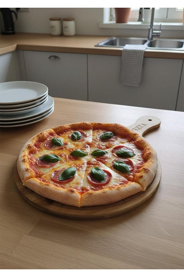 Bambu Pizza Tabağı - Sunumluk 30 CM - 3