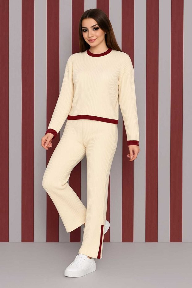 Women's Slit Detailed Knitwear Set