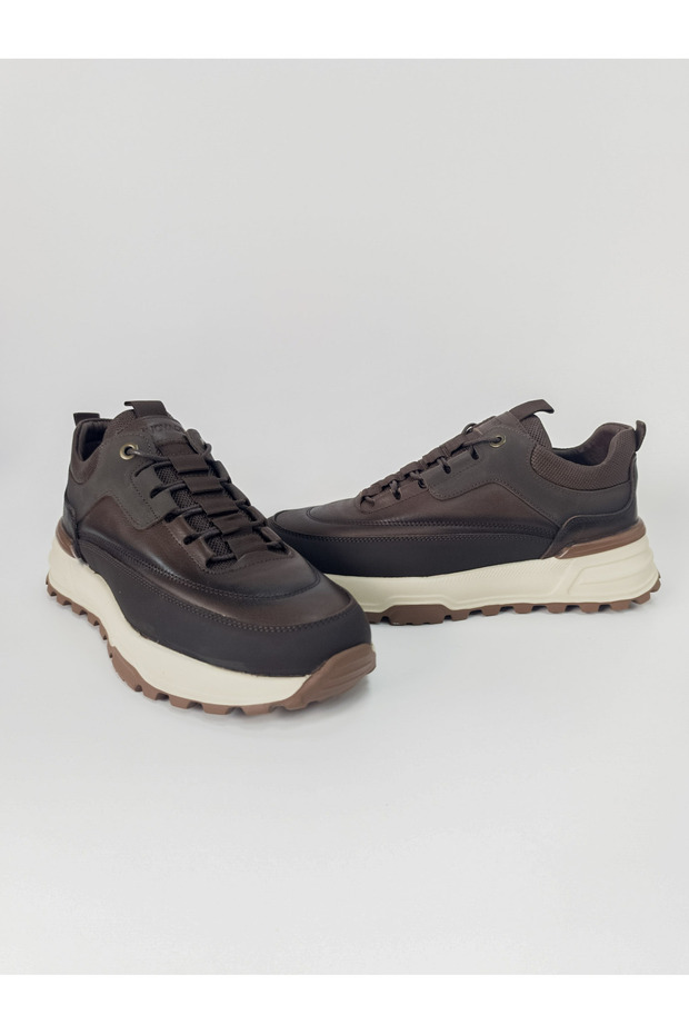 Men's Genuine Leather Orthopedic Rubber Sole Lace Light Casual Shoes