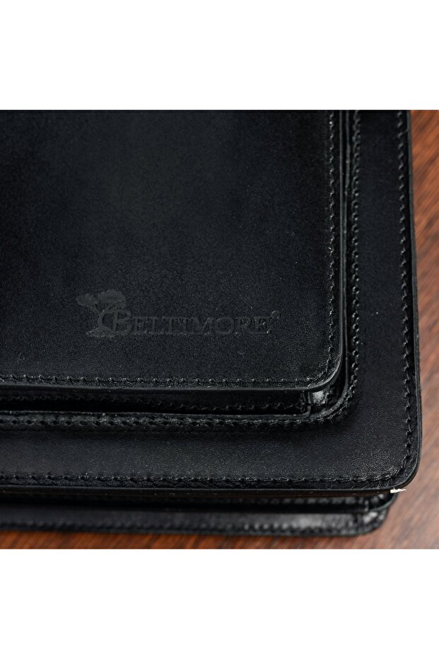 Men's leather briefcase premium document folder - 6