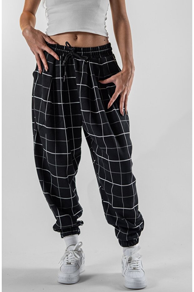 Women's Pleated Jacquard Shalwar Trousers