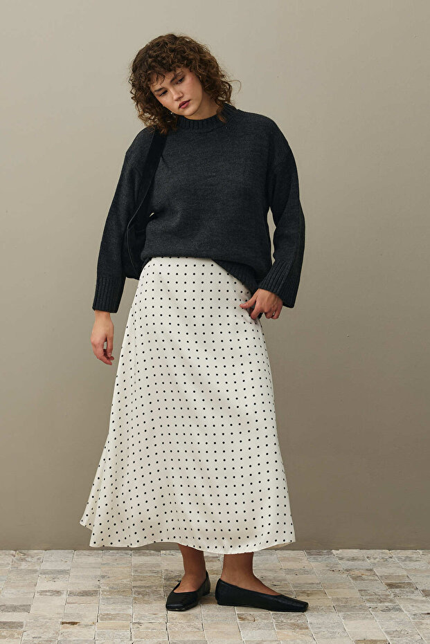 Oversize Örme Kazak Antrasit - 6