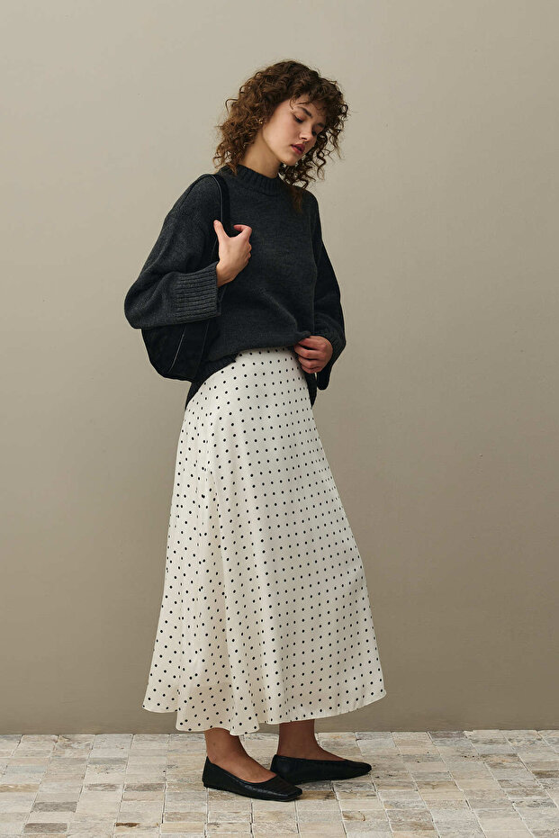 Oversize Örme Kazak Antrasit - 5