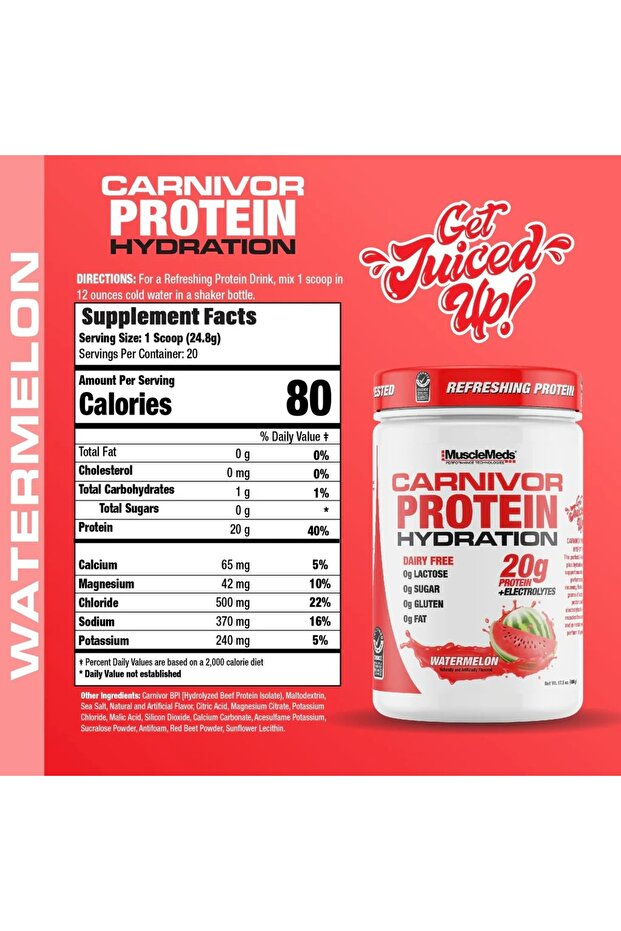 Carnivor Protein Hydration Powder - Clear Protein watermelon