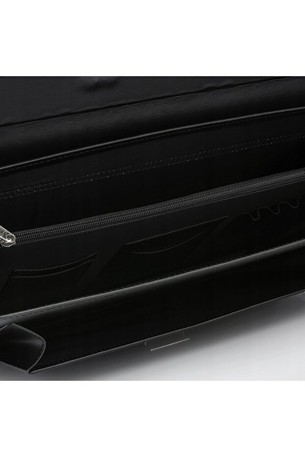 Men's Beltimore briefcase, elegant, solid - 8