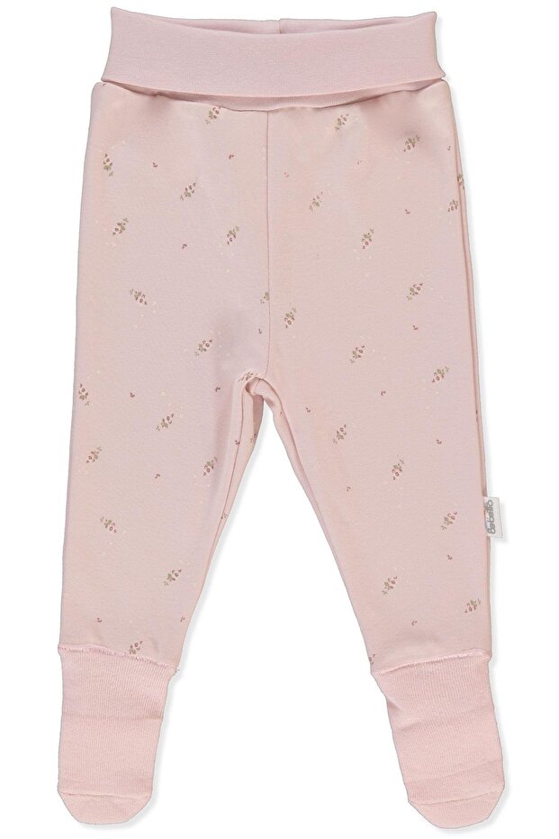 İNTERLOK ÇORAPTOLON (TINY FLORIST) PEMBE - 1