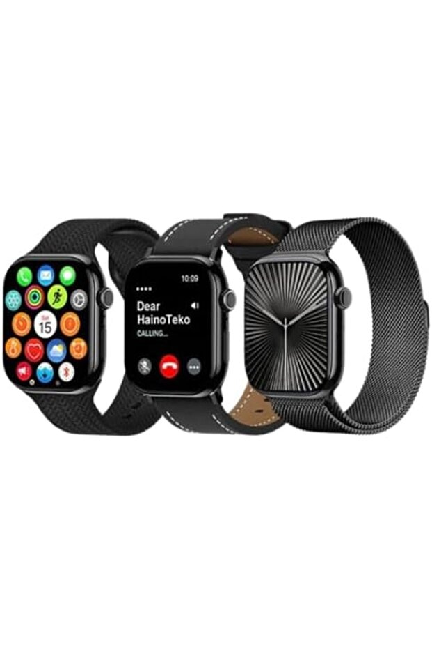 Haino Teko-20 smart watch with AMOLED Display with 3 set strap for men - 1