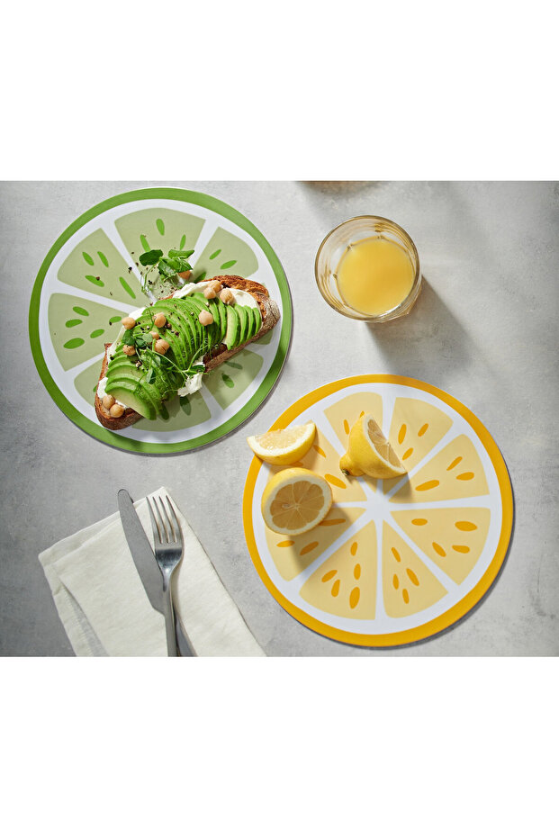 Kahvaltılık tahtalar, limon, 2'li set - 2