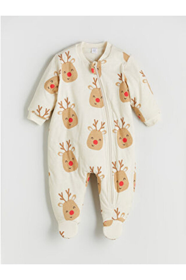 LCW babyEkru 2.5 Tog Bisiklet Yaka Uzun Kollu Erkek Bebek Uyku Tulumu - 2