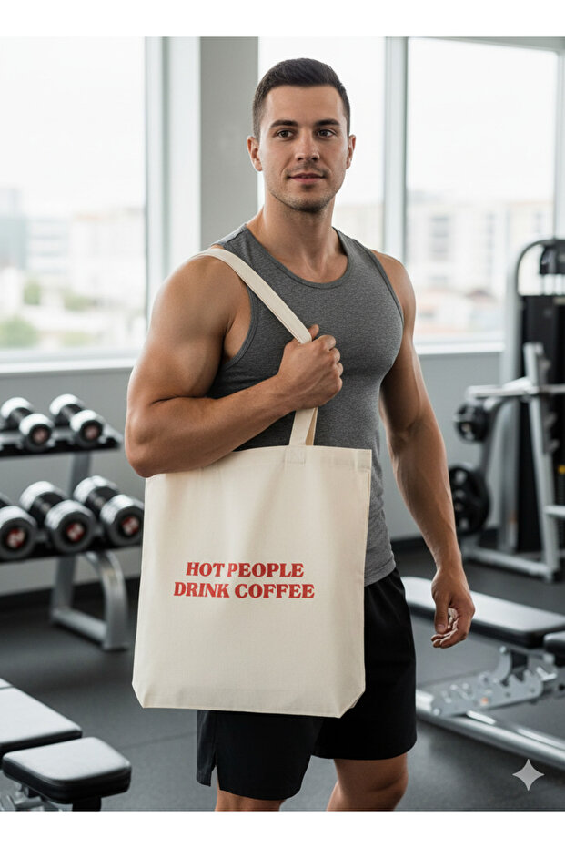 Hot People Drink Coffee Cloth Bag Tote Bag