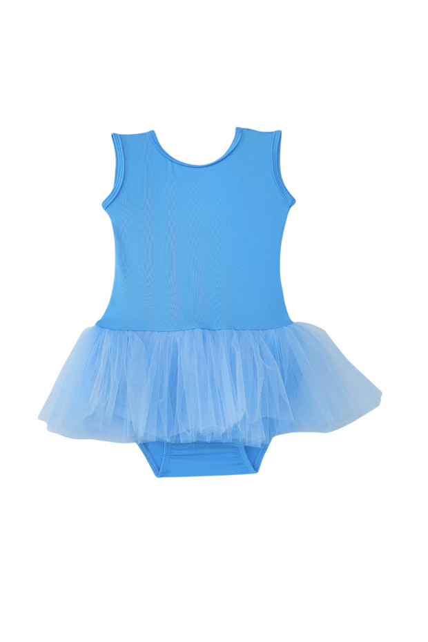Girls' Sleeveless Tutu Skirted Ballet and Gymnastics Leotard