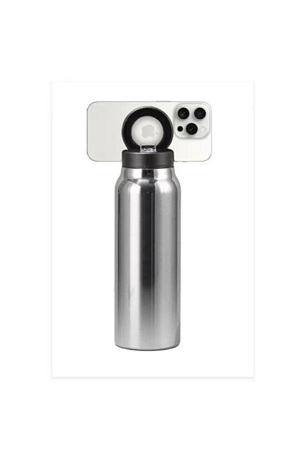 3434 Steel Thermos with Phone Holder