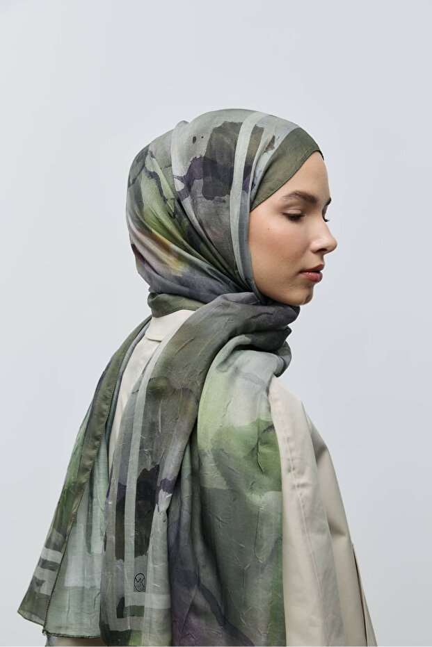 شال من الخيزران بنمط طبيعي - 3