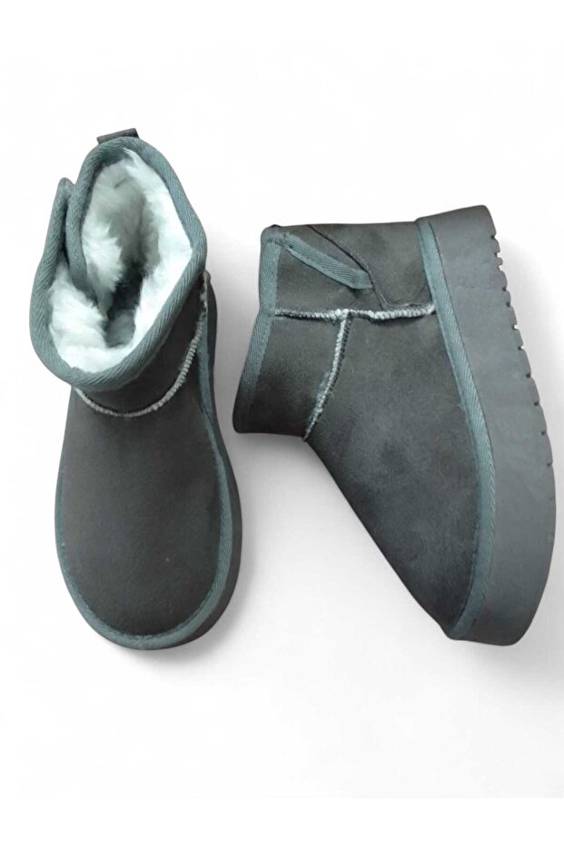 Çocuk Yandan Cırtlı Kalın Tabanlı Süet Bot - 4