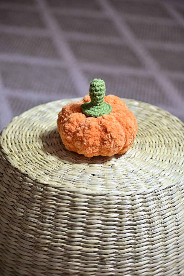 3'lü Balkabağı Dekor Örgü - 4