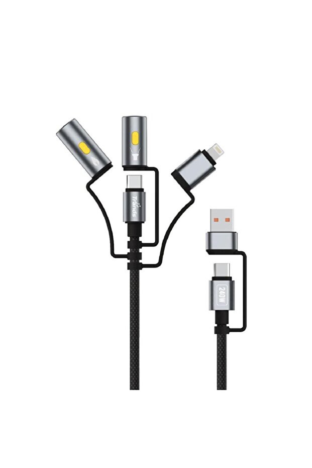 كابل متعدد الوظائف بقوة 240 واط رمادي CA6730 - 1