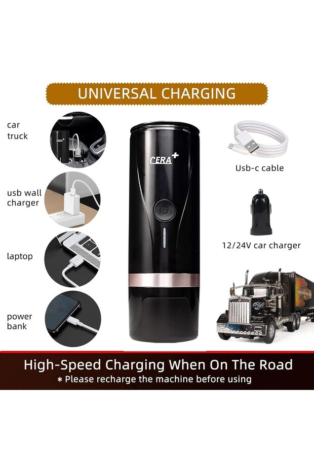 Portable Espresso Machine Quick Heating Compatible with NS Capsule & Ground Coffee Espresso Machine - 4