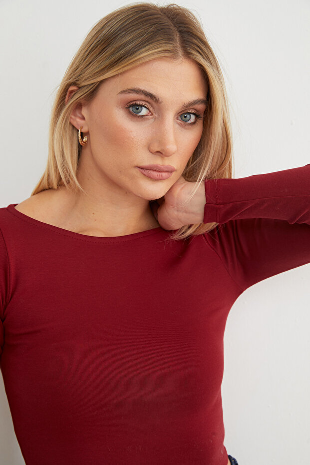 Basic Kayık Yaka Modal Body - 6