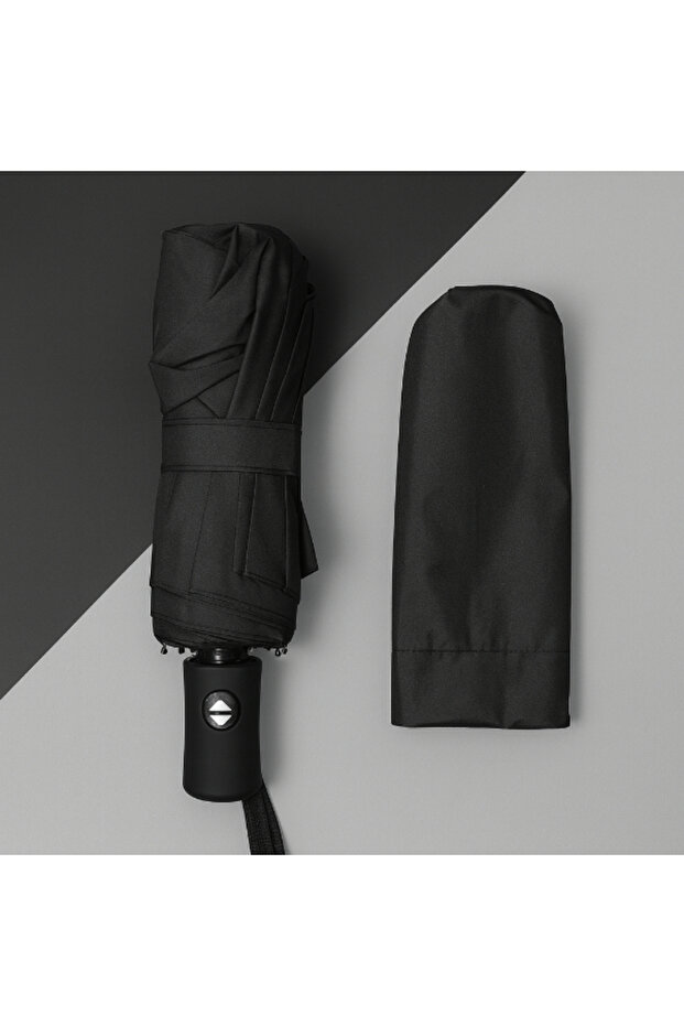 Automatic Compact Umbrella with Black Case - 2