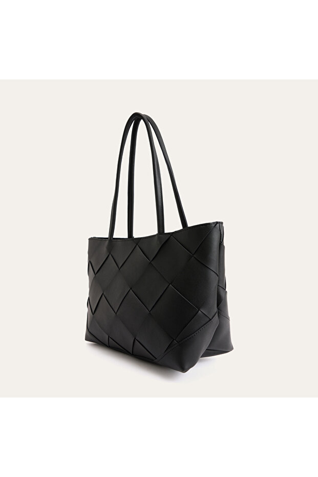 حقيبة يد منسوجة بنمط مميز - 2