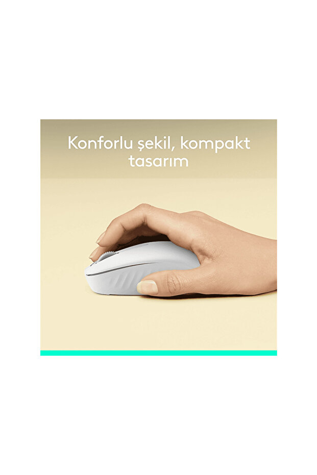 MK250 Kablosuz Bluetooth Kablosuz Klavye ve Mouse Seti Beyaz - 6
