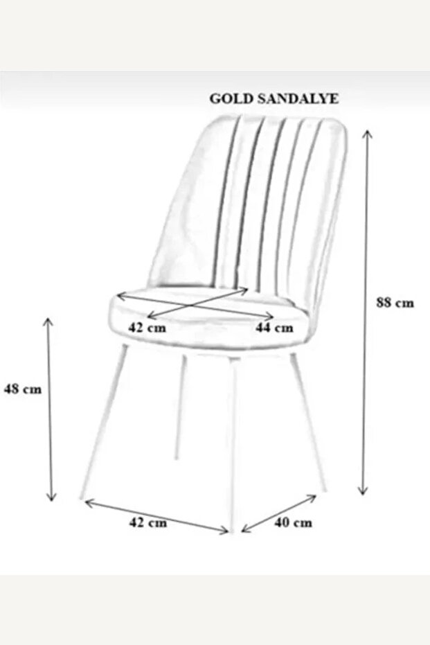 Jakarli Kumaş Oval Sandalye Kılıfı ,Sandalye Örtüsü Çubuk Desen - 3