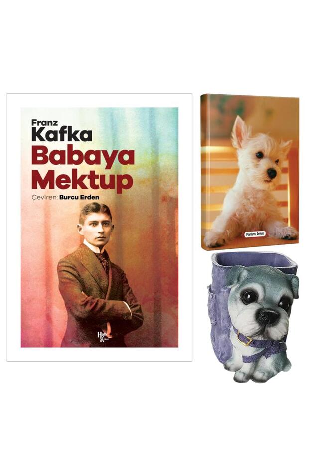 Babaya Mektup - Franz Kafka and Decorative Dog Pen Holder - Pamuk Şeker Planning Notebooks