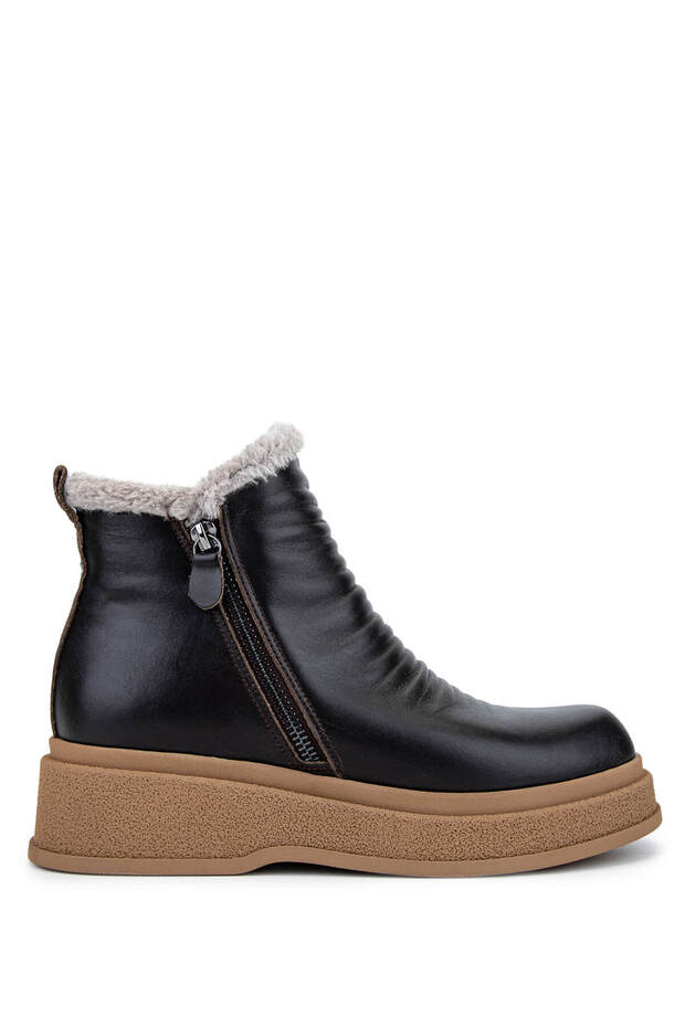 Women's Genuine Leather Brown Casual Boots