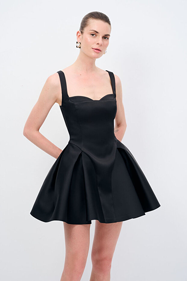 Askılı Mini Elbise - 5