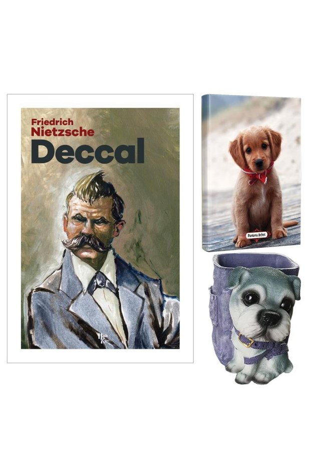 Deccal - Friedrich Nietzsche and Decorative Dog Pen Holder - Innocent Dog Planning Notebook