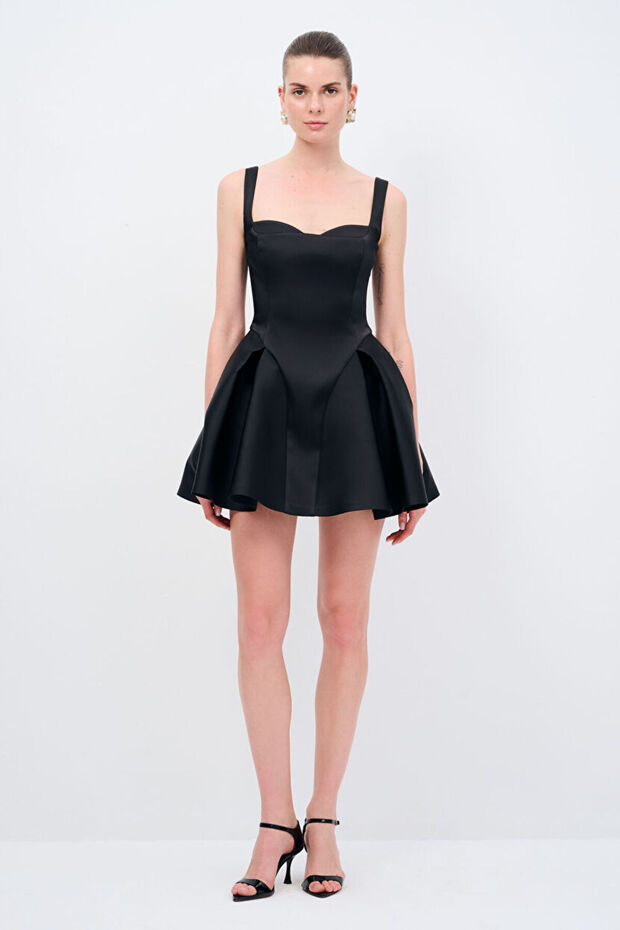 Askılı Mini Elbise - 1