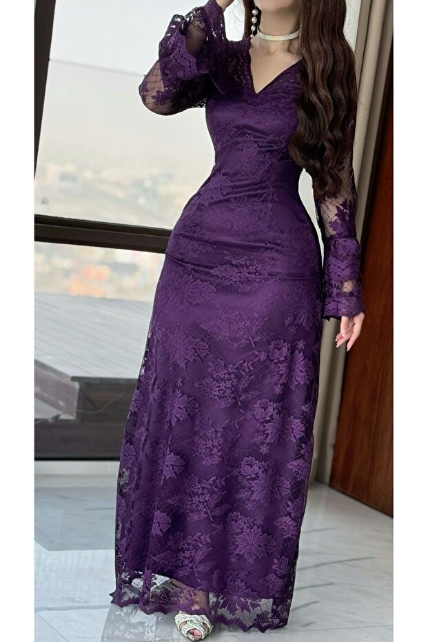 فستان لمسة الأرجوان - 1