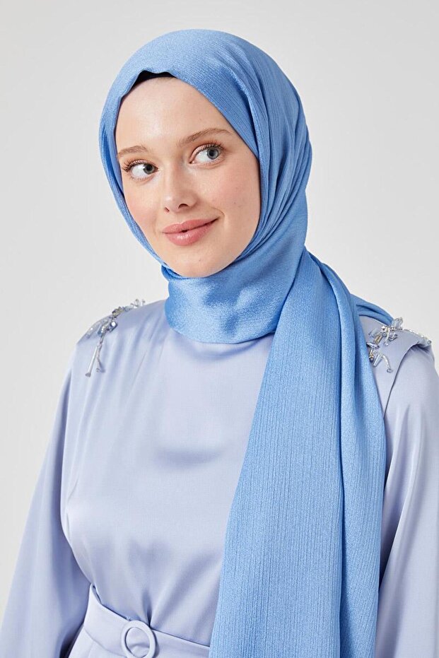 Mavi Crystal Şal - 3