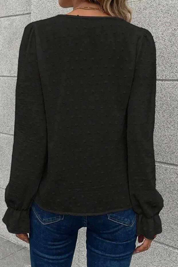 Kadın Düğmeli Bluz - 3