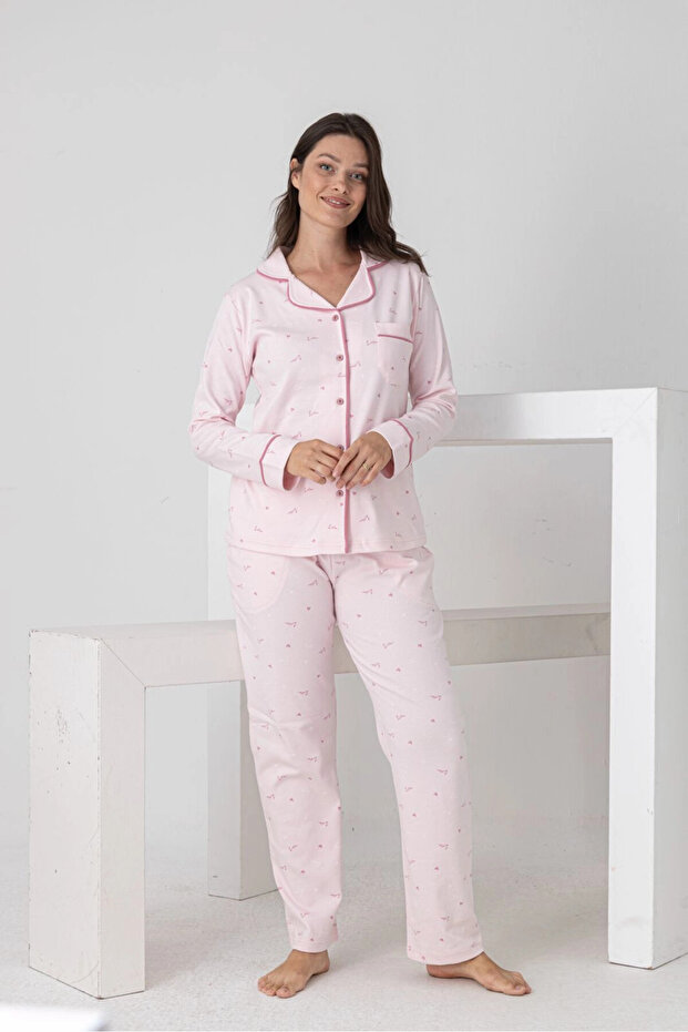 Patterned Women's Pajama Set 2200
