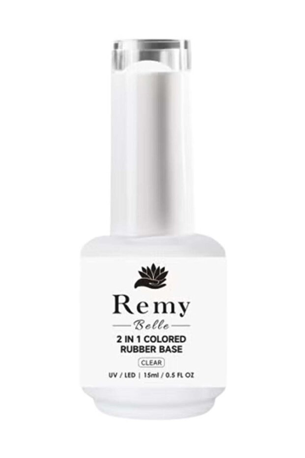 2 in 1 Rubber Base Coat, Long-Lasting Gel Nail Polish Base Chip-Free Shine, Cl
