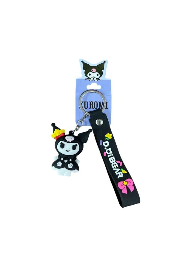 Licensed Silicone Keychain 582648-Black Kuromi