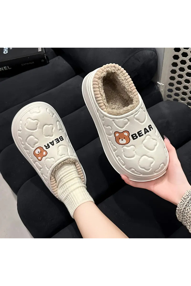 Peluş Astarlı ile Sıcak ve EVA ev botu - 3