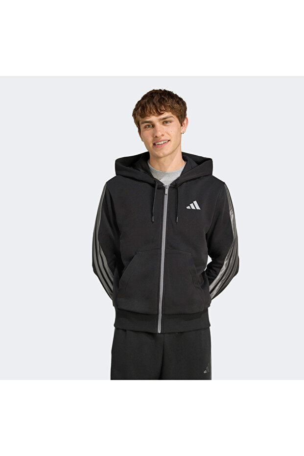 سترة رجالية أساسية سوداء - 1