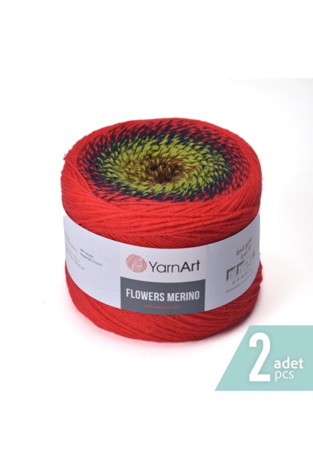 Flowers Merino Knitting Yarn - 563 - Pack of 2