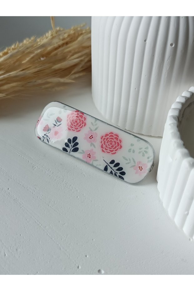 Polymer Clay Handmade Flower Buckle Resin Plated Latch Automatic Mother Child Buckle