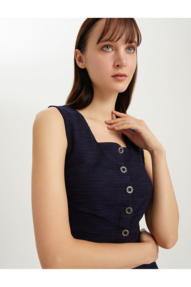 صدرية معدنية بأزرار - 4