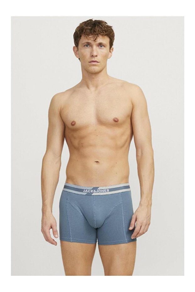 Jack Jones Teve Solıd 3 Lü Paket Erkek Boxer 12268486 - 2