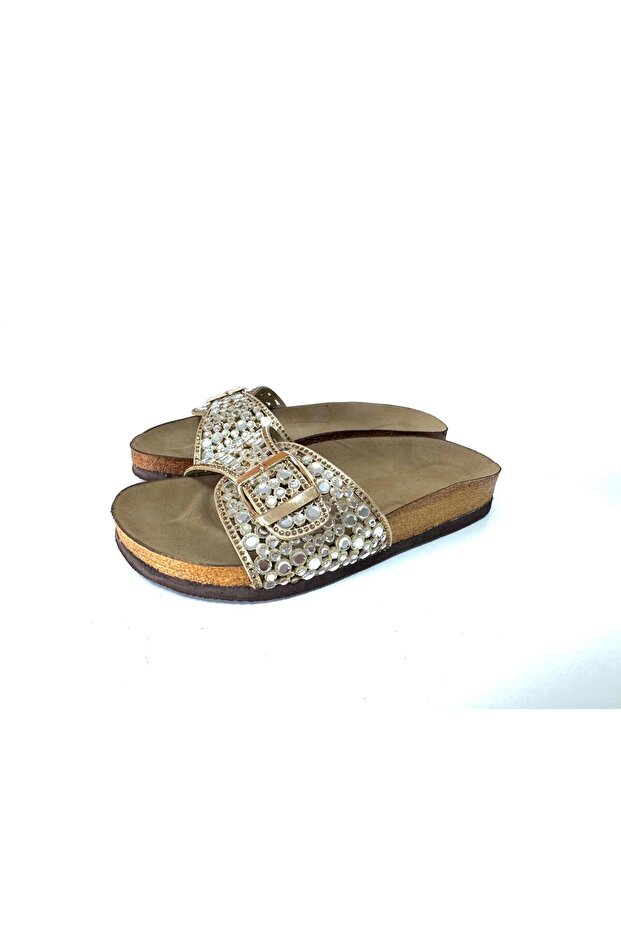 Stone Buckle Women's Slippers